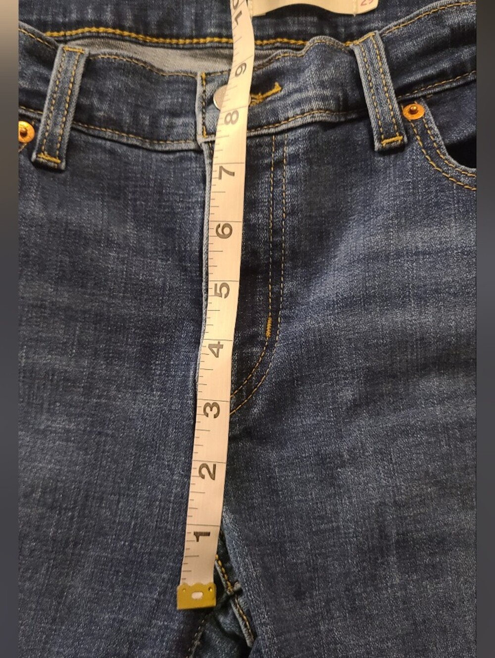 Levi's Women's "Boyfriend" Cropped Jeans Classic Mid Blue , Size 29 - Picture 7 of 11